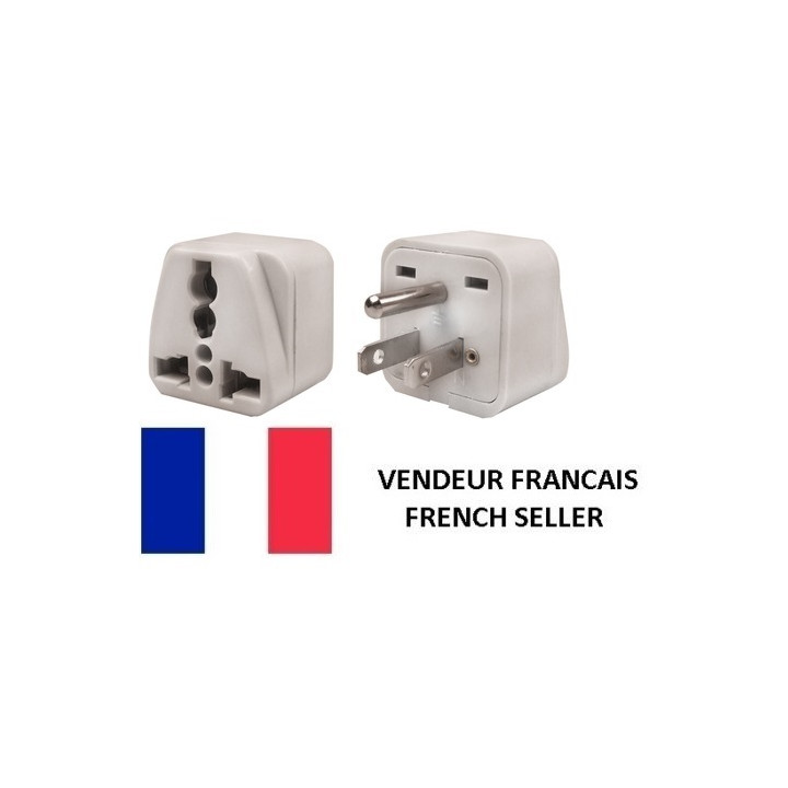 Travel adapter electric adapter 16 american male + female to female euro adapter jr international - 1