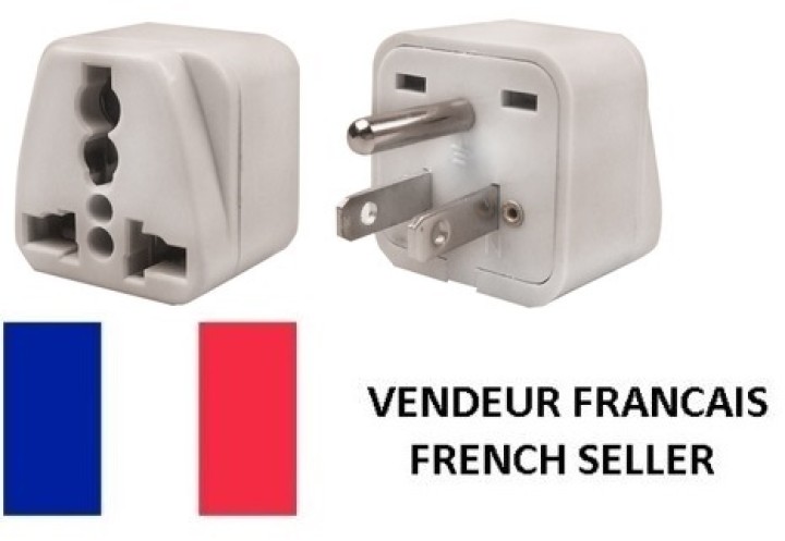 Travel adapter electric adapter 16 american male + female to female euro adapter jr international - 1