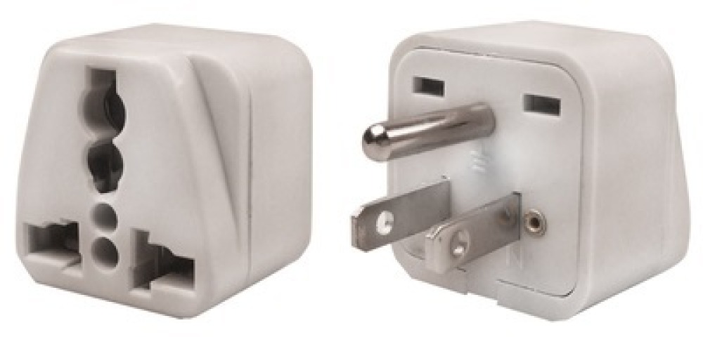 Travel adapter electric adapter 16 american male + female to female euro adapter jr international - 2