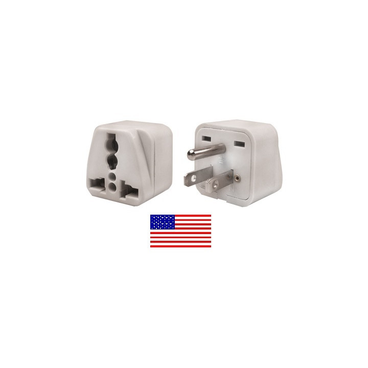 Adaptador electrico 6a macho americano a hembra euro universal adaptadores conectores adaptadores adaptador convertidor jr inter