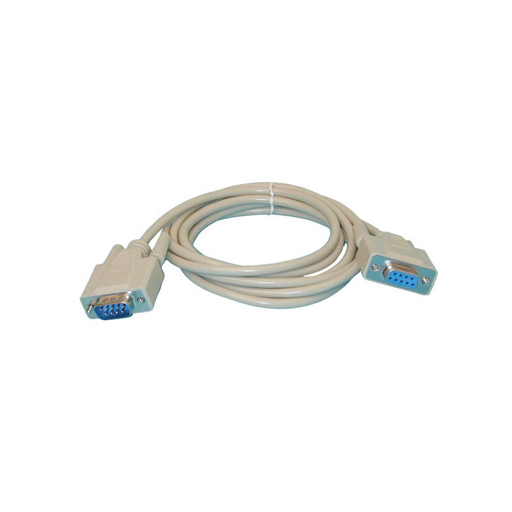 Serial cable RS232 subd9 male subd9 female 2m serial cable subd9 male subd9 female 2m jr  international - 1