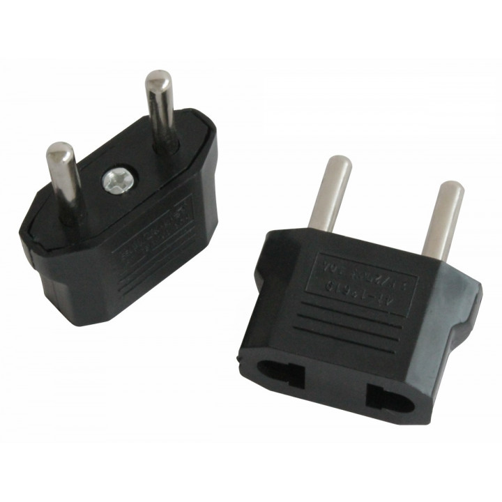2 asia electric plug adapter usa to euro converter japan china travel usa us-tronic - 6