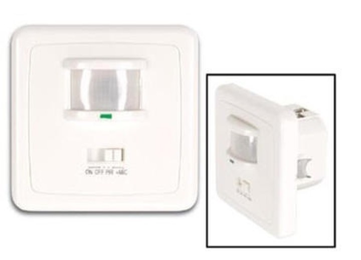 Infrarrojos empotrado 12vcc detector de movimientos pir para montaje mural detecciones infarrojos velleman - 1