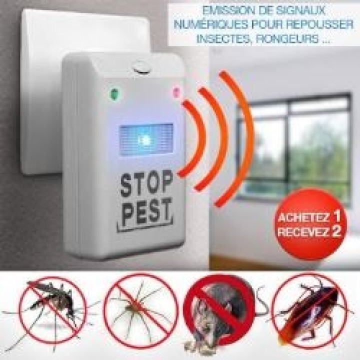 2 pcs 220v Eu Plug Ultrasonic Electronic Mouse Cockroach Pest Bug Mosquito Repeller Reject rat ultrasound chips spiders ticks we