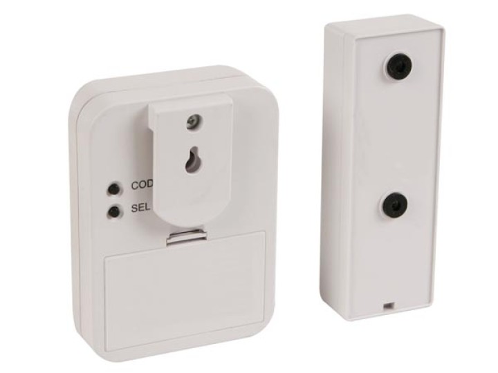 Bell chime wireless door bell 1 transmitter button panic alarm security edb5 velleman - 1