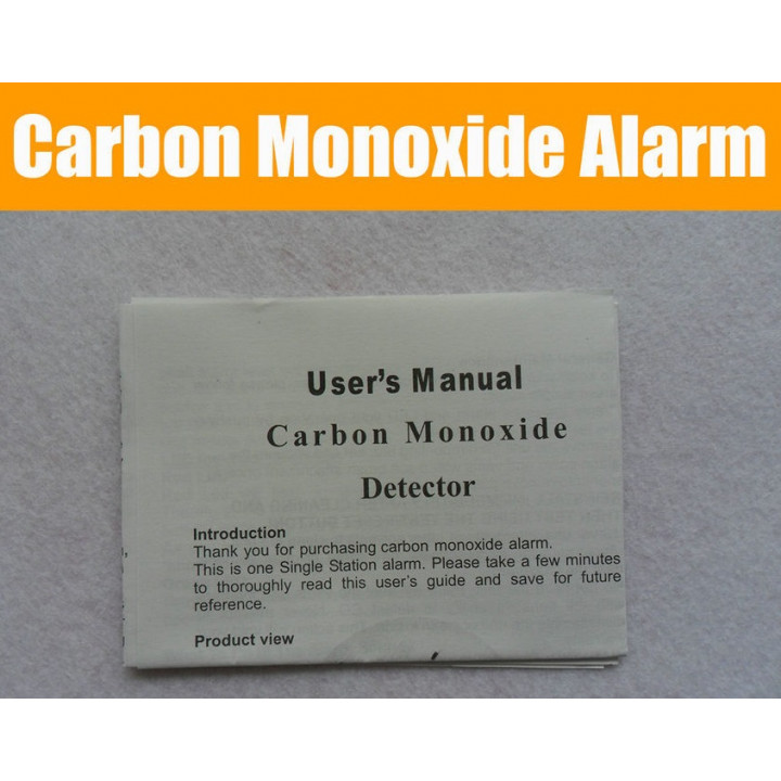 Detector de monóxido de carbono co 9v en50291 tipo b timbre de alarma de detección de gas inodoro autónoma jr international - 6