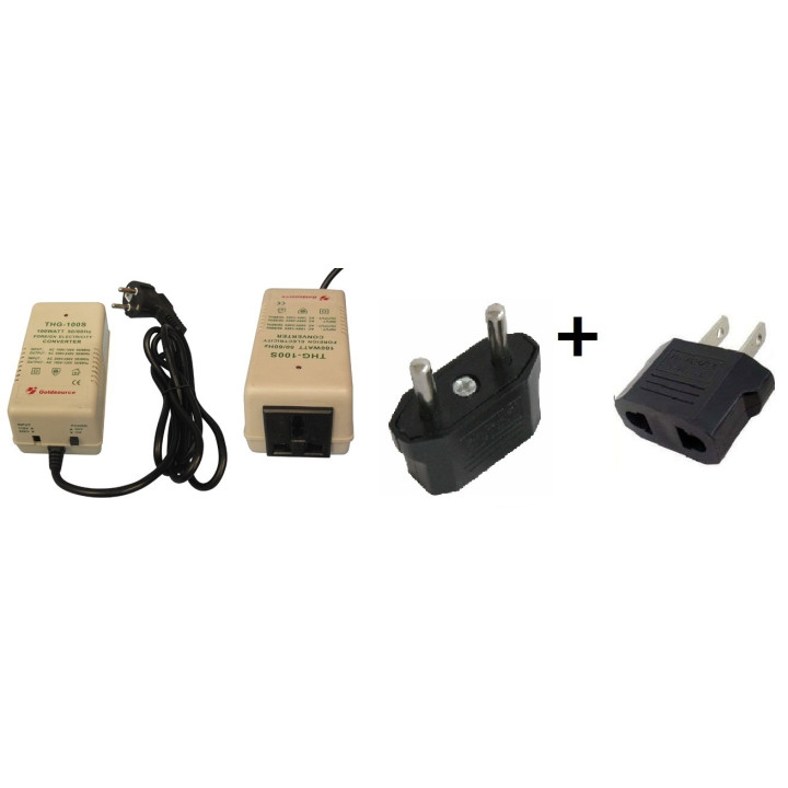 Convertidor electrico cambiador tensiones 220 110vca 220 110v 100w 210v 105v 220v 110v 230v 115v 240v 120v 110 transformador 100