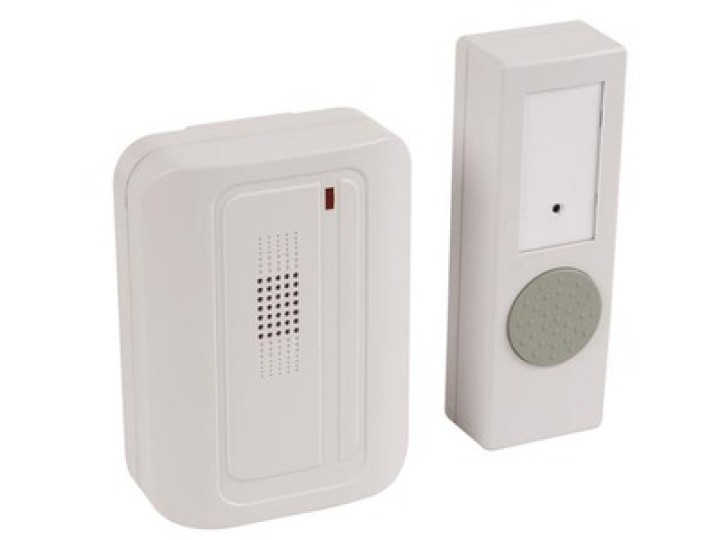 Campana timbre timbre de la puerta inalámbrica edb5 seguridad 1 transmisor de alarma botón de pánico velleman - 1