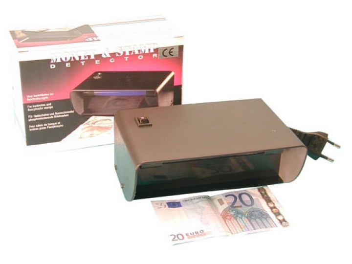 Detector billetes falsos y falsa moneda por tubo electrico e ultravioletes 220vca 4w (md108v) detector billetes falsos nikon - 1
