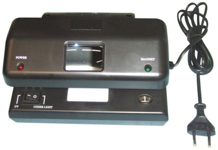Detector billetes falsos 220vca + lupa detecciones billetes falsos seguridad bancaria md 328v detector falsa moneda jr internati