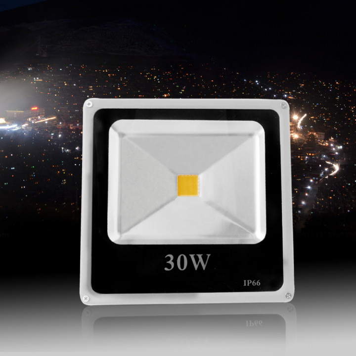 Smd 30w llevó la luz del proyector de la mancha blanca 220v 110v ip66 lámpara al aire libre impermeable fresco. jr international