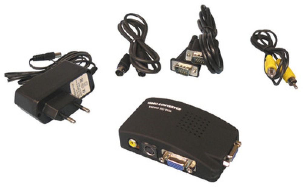 Convertidor señal video tv hacia señal vha transmetor cambia señales adaptador convertidor jr international - 1