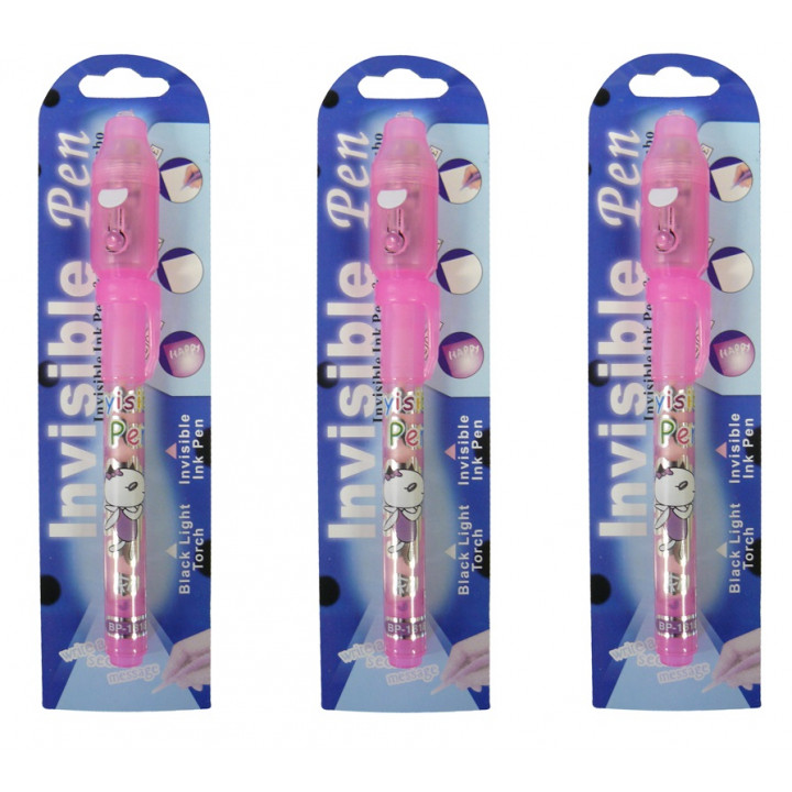 3 filzstift tinte uv unsichtbare uv-lampe mit rosa tagesordnung jr  international - 9