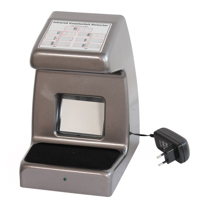 Detector counterfeit bank notes detector 220vac detector professionnal jr international - 1