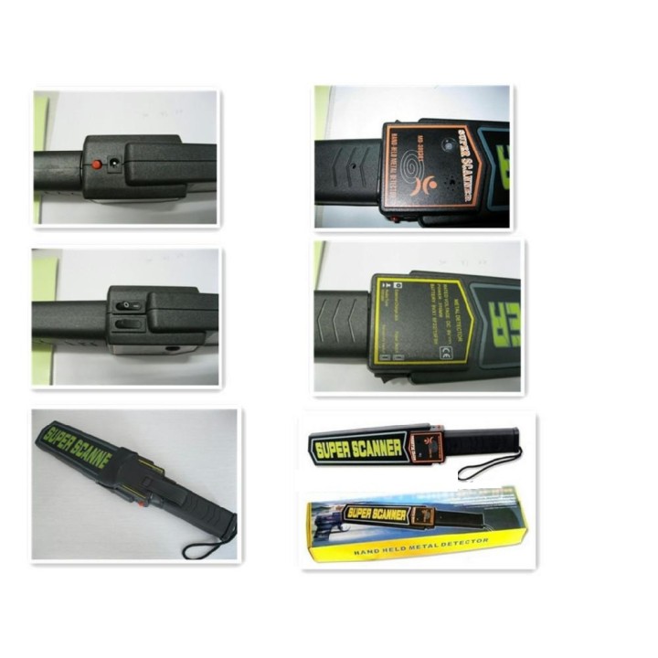 Rivelatore metalli articolato pieghevole scavo manuale oggetti metallici sicurezzarivelatore portativo sony - 5