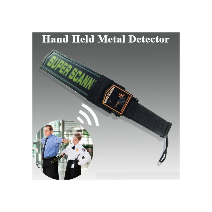 Detector metales articula plegable profundizado manual objetos metálicos seguridad detector portátil sony - 1
