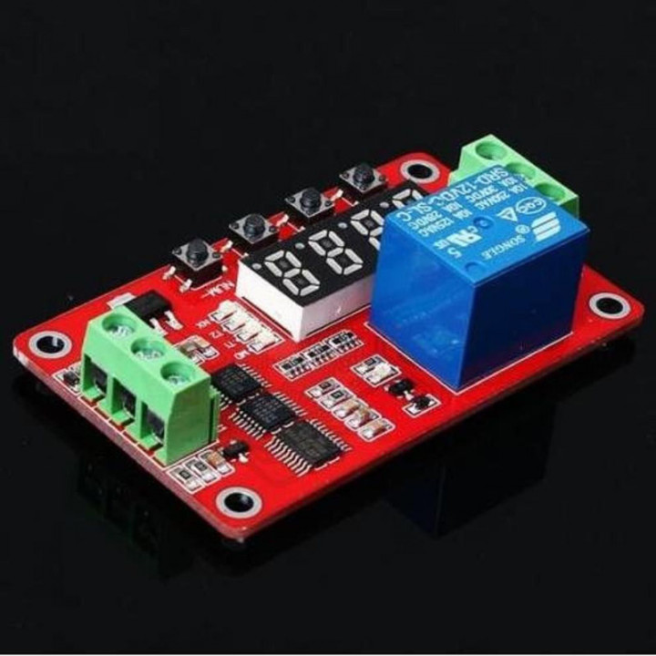 Multifunction self-lock relay cycle timer module plc home automation delay 12v h-tronic - 4