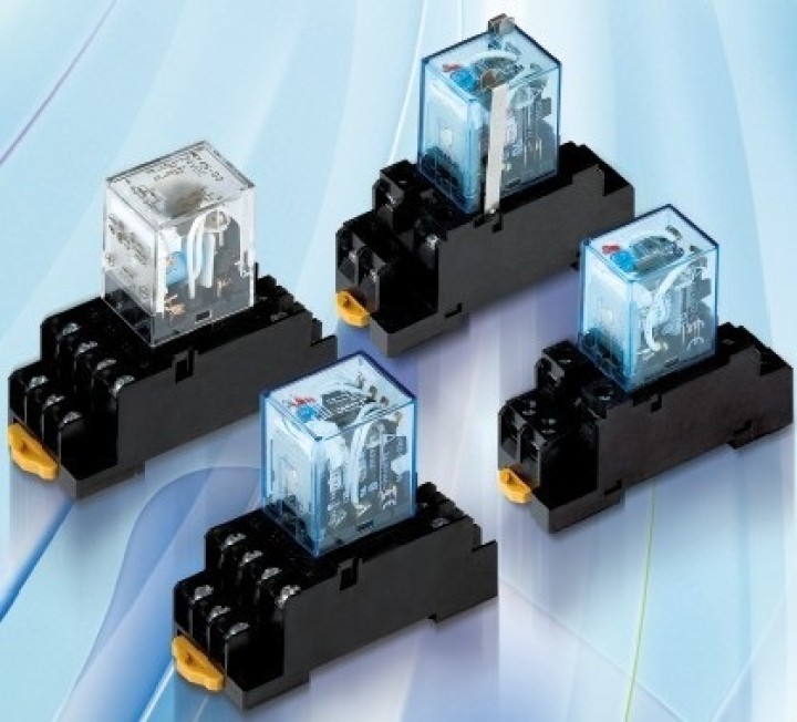 Relay electric relay 12vac omron my3n-j my3nj hh53p pyf11a power relay, 2 no nc 10a contacts 220vac jr international - 1