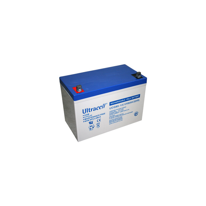 Batteria ricaricabile 12v 80a 80ah 82a 85a 85ah accu solare accumulatore piombo accu golf eolico ultracell - 1