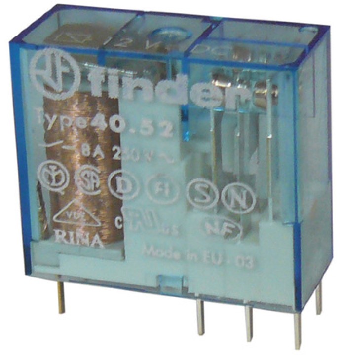 Finderrelais serie 40 12vdc 8a (5mm) finder - 1