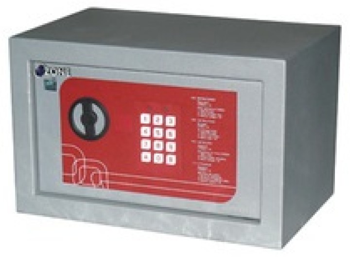 Geldschrank elektronischer kode es-bas-15 310x200x200mm sicherheitstechnik tresorschrank tresorschranke perel - 1