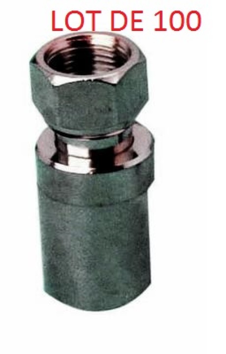 100 spina f da aggraffare 10mm per coassiale ø10mm kx8, rg11(1 pezzo) jr international - 1