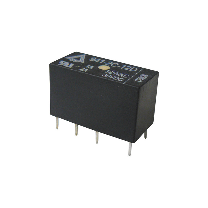 Rele miniatura 12vcc 2 contactos inversores 3a 12v velleman - 1