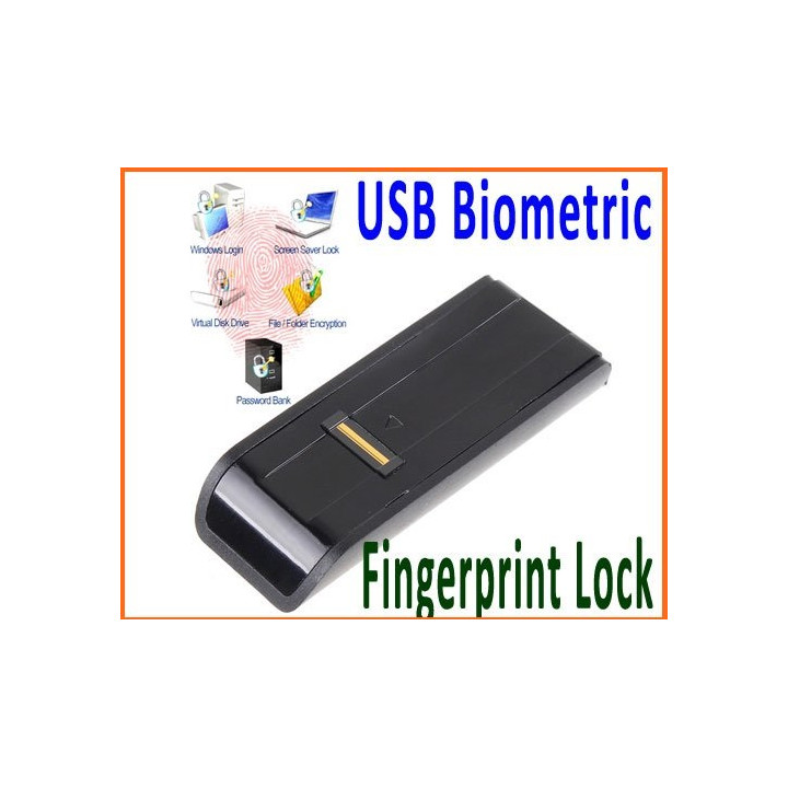Security usb biometric fingerprint reader password lock for laptop pc support windows 2000/xp/vista/win7 jr international - 2