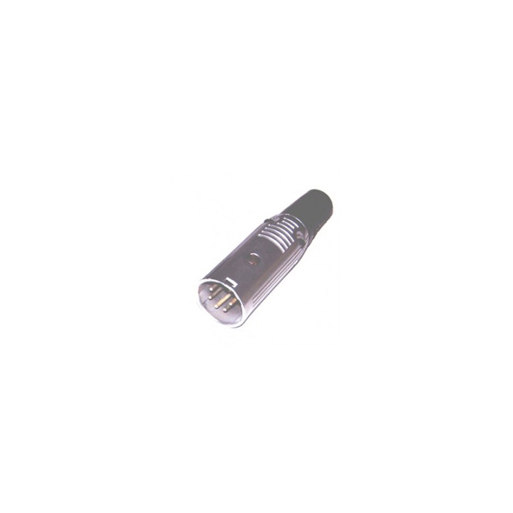Cable conector xlr macho de 5 polos de metal de níquel co2015 cen - 1