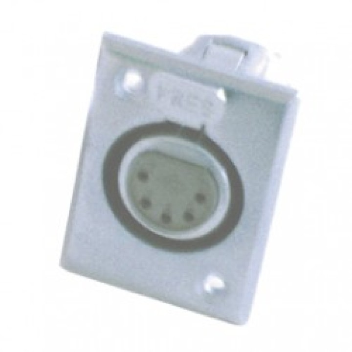 Conector xlr hembra xlr de 5 polos co2025 bastidor base cen - 1