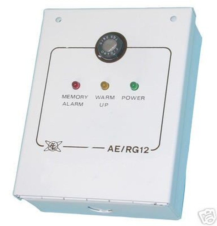 Rivelatore di fuga di gas 12vcc + relè no nf RG12 albanogas naturale metano propano butano acetilene gpl albano - 1