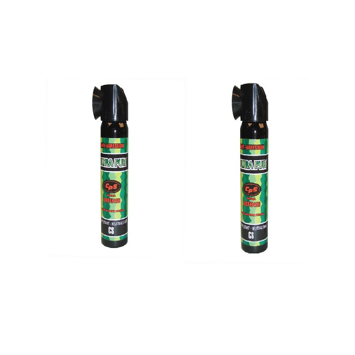 2 aerosols paralyzing gas pepper 75ml police pepper spray repels dog pepper spray safety jr international - 2