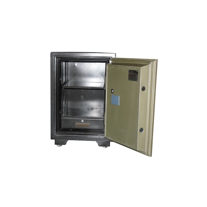 Safe box fireproof safe with code + key, 159kg 490x820x450mm metal case high security safe box code and key unlocking system fir