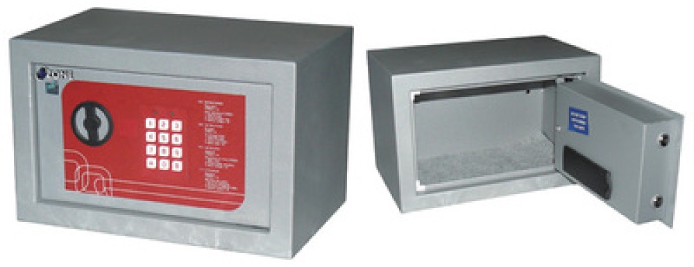 Caja fuerte mueble codigo electronico es-bas-15 310x200x200mm seguridad hoteles cajas fuertes metal seguridad electronica cross 