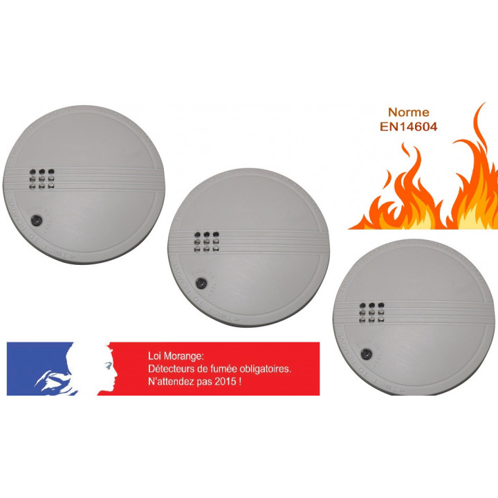 3 detector humo electronico 9vcc o 220vca buzzer alarma detector alarma electronico incendio idk - 1