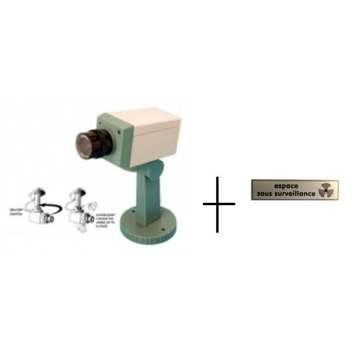Dummy camera + 1 ets+ led + support video surveillance fake security cameras dummy camera led support fake security system dummy