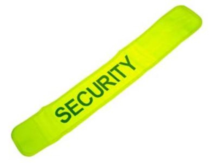 Safety armband yellow 'security' jr international - 1