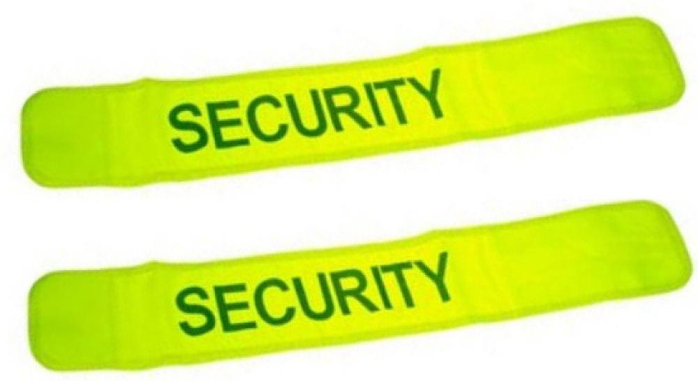 2 bracciale giallo fluo sicurezza velcro bracciale bracciale sicurezza bracciale sicurezza jr international - 1