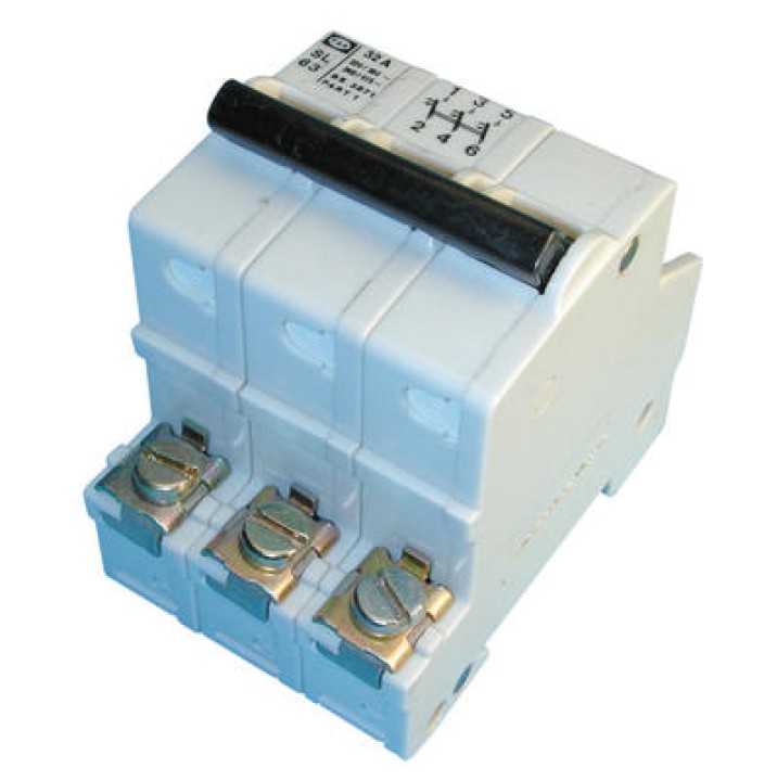 Dreipoliger unterbrecher 32a sicherheitstechnik elektronik elektrischer elektrische eaton - 1