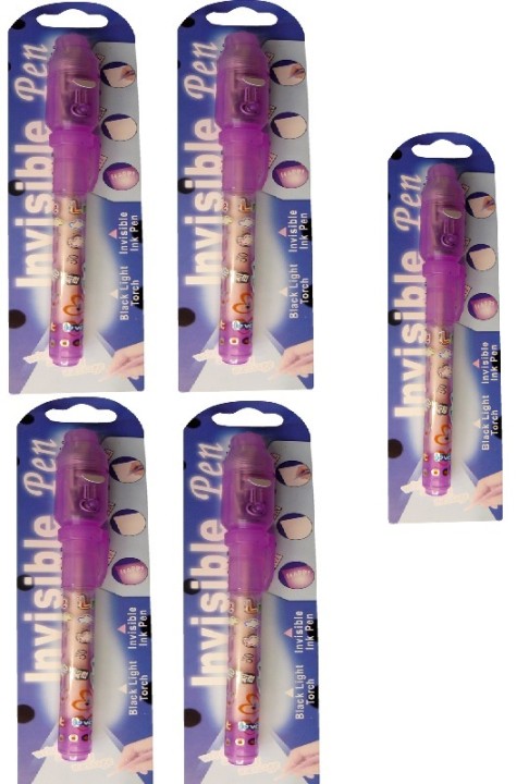 5 felt pen ink ultraviolet invisible ultraviolet lamp with purple jr  international - 1