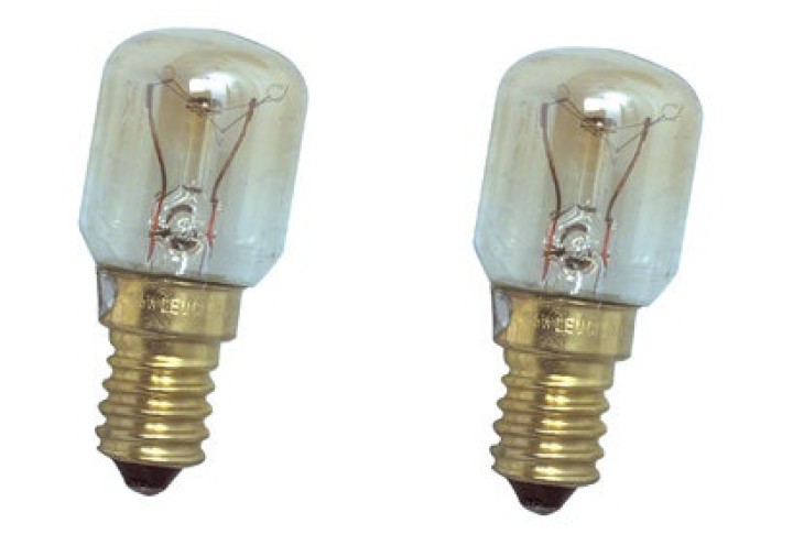 2 tube bulb e14 15w 220v t22 poirette pilot w5-30601 lamp o1 lumiere oven fridge freezer 230 whirlpool - 1