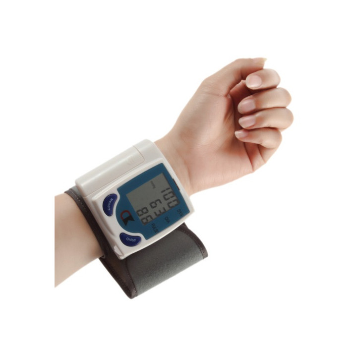 Portable digital muñeca de arterial senser reloj, pulsómetro beat, 60memories de pantalla lcd