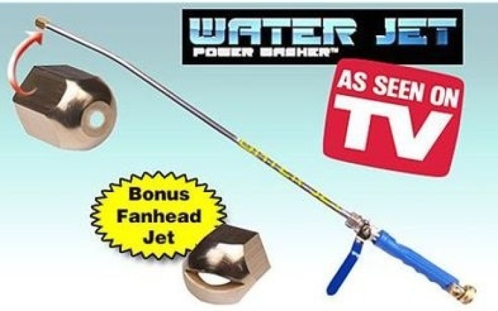 Lance pressione più pulita l'acqua di lavaggio spray flessibile testa di metallo 5 in 1 universale jet 2 jr international - 2