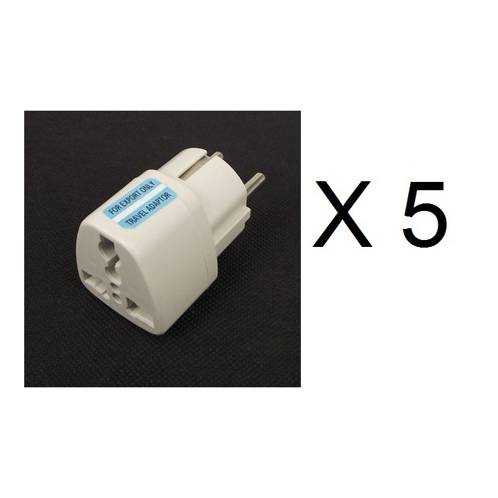 Travel adapter electric european plug to english plug adapter 1a 250vac adapter electric adapter electric jr international - 1