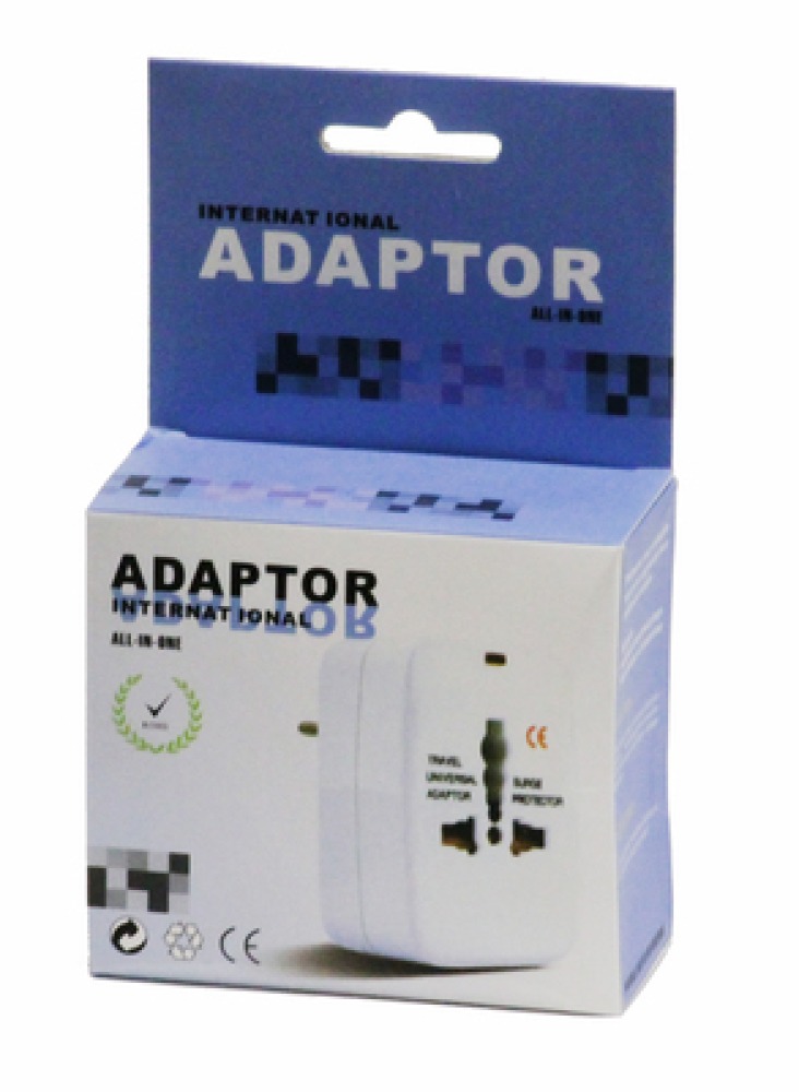 Adaptador enchufe electrico viaje 150 pais europa america usa gran bretana uk australia jr international - 3