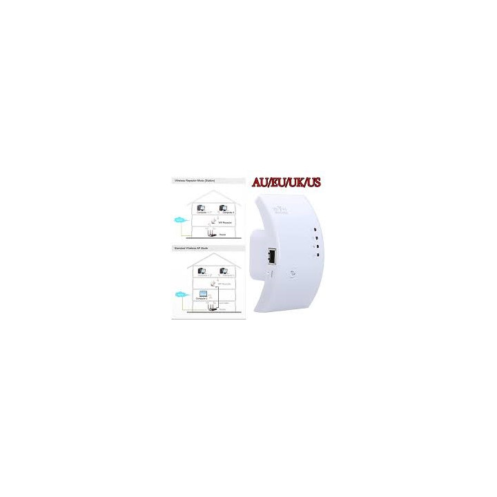 Wifi ripetitore di rete 802.11n 300mbps router range expander 2dbi antenne jr international - 1