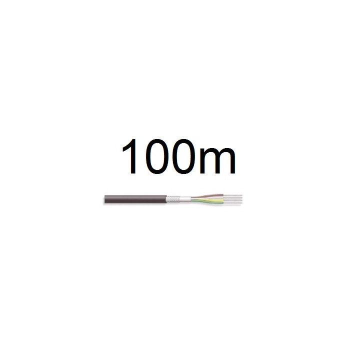 Schermato tondo multicore cavo di diametro 4,9 millimetri di rame 4x0.25mm2 100 metri fi90410014d cen - 1