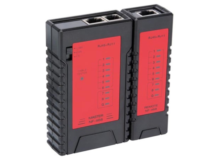 Probador de cable de red rj45 rj12 lan teléfono cableado 8p8c 6p6c rj11 token ring rj10 10base-t velleman - 3