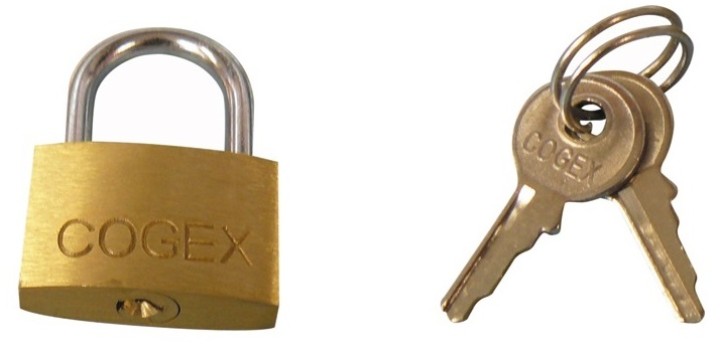 Catenaccio in ottone con chiusura di sicurezza 25 mm + 3 chiavi lucchetto di sicurezza lucchetti di sicurezza catenacci di prote