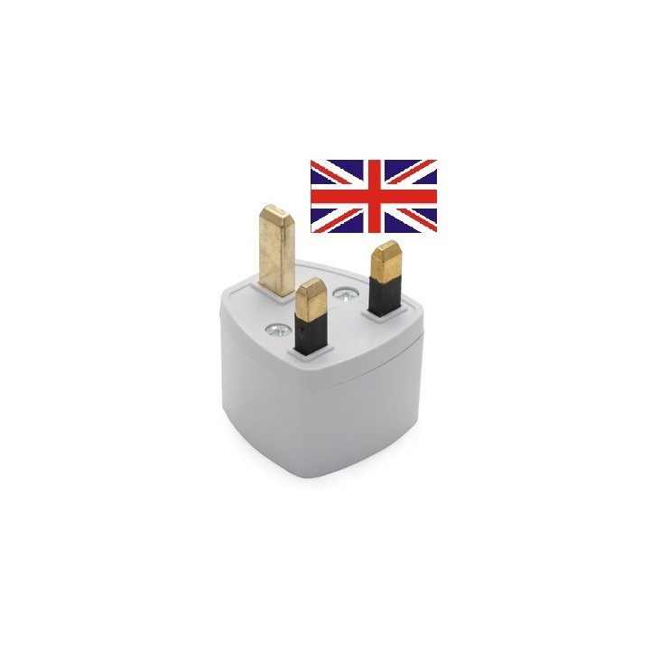 Adattatore elettrico presa europea verso presa inglese senza presa terra convertitore adattatore converter jr international - 1